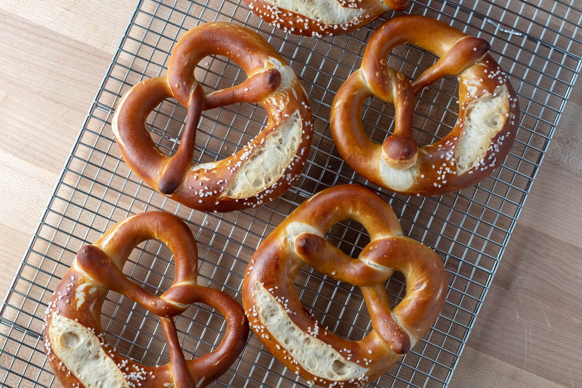 I made some sourdough pretzels for the first time ever and experimented  with different browning techniques